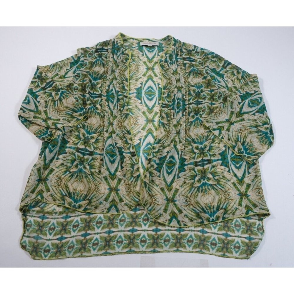 Jones New York Sport Women's Floral Lightweight Sheer Cardigan Sz XL